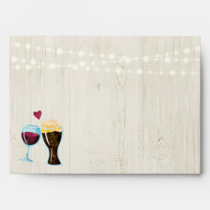 Personalized Wine & Brews Toast Brewery Envelope