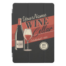 Personalized Wine Cellar Bottle Tasting Room Bar   iPad Pro Cover