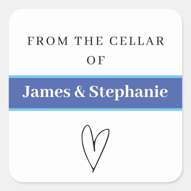 Personalized Wine Cellar Stickers (Front)