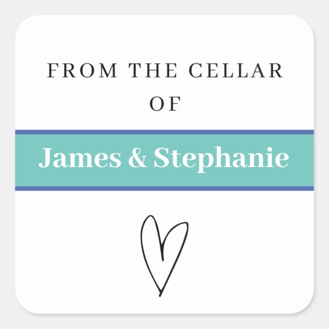 Personalized Wine Cellar Stickers  (Front)