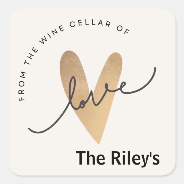 Personalized Wine Cellar Stickers  (Front)