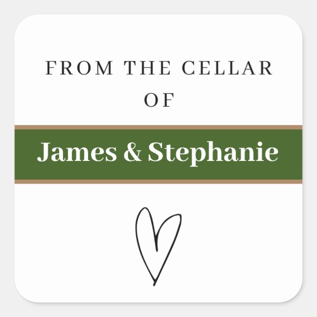 Personalized Wine Cellar Stickers  (Front)