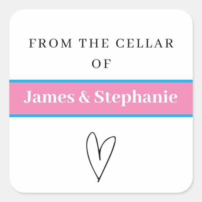 Personalized Wine Cellar Stickers  (Front)