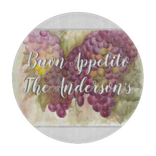 Personalized Wine Country Tuscan Inspired Cutting Board