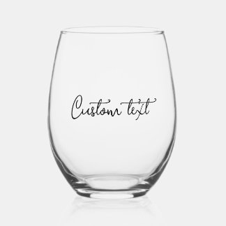 Personalized wine glasses