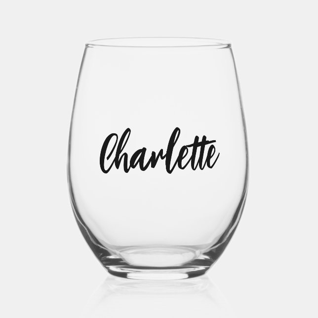 Personalized wine glasses (Front)