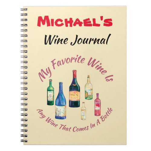 Personalized Wine Journal _ Keep Track of the Good