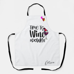 Personalized Wine Lover Apron – Christmas Gift