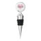 Personalized wine stopper with cute pink heart