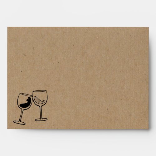 Personalized Wine Tasting Wine Toast Envelope