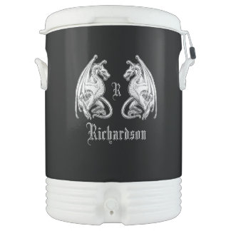 Personalized Winged Dragons Beverage Cooler