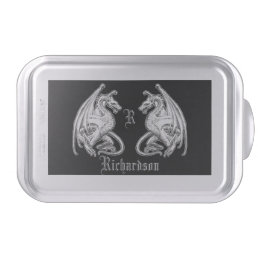 Personalized Winged Dragons  Cake Pan