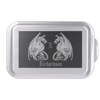 Personalized Winged Dragons  Cake Pan