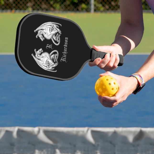 Personalized Winged Dragons Cutting Pickleball Paddle (Insitu)