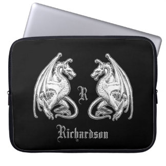 Personalized Winged Dragons  Laptop Sleeve