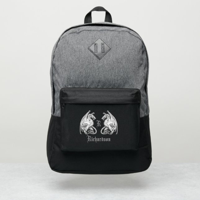 Personalized Winged Dragons Port Authority® Backpack (Front)