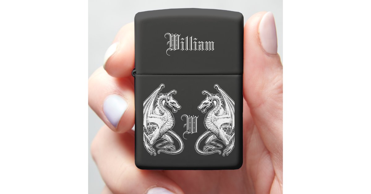 Personalized Winged Dragons Zippo Lighter Zazzle