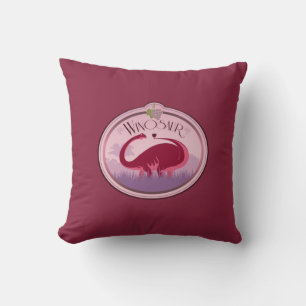 Personalized Winosaur Throw Pillow