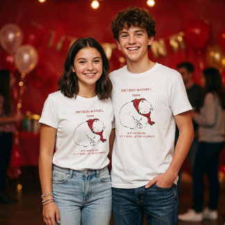 Personalized Winter Birthday T-Shirt