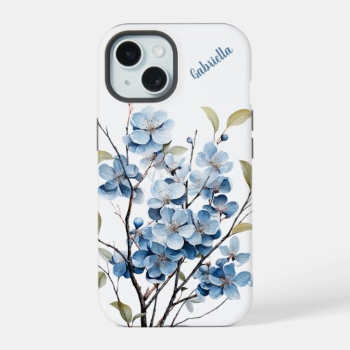 Personalized Winter Floral Phone Case