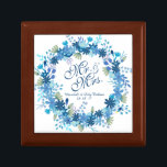 Personalized Winter Floral Wedding Gift Box<br><div class="desc">For further customization,  please click the "Customize" button and use our design tool to modify this template. If the options are available,  you may change text and image by simply clicking on "Edit/Remove Text or Image Here" and add your own. Designed by Onfocus/Freepik.</div>