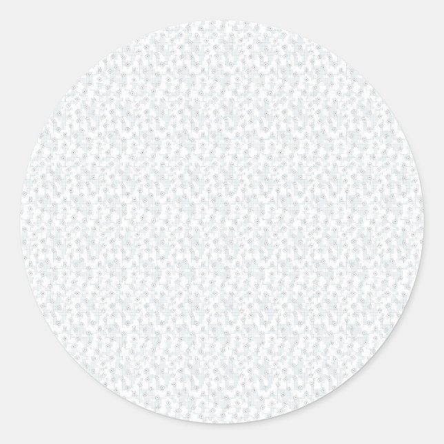 Personalized Winter Geometric Pattern Classic Round Sticker (Front)