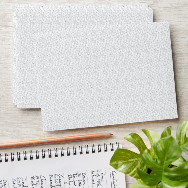 Personalized Winter Geometric Pattern Envelope (Stacked)