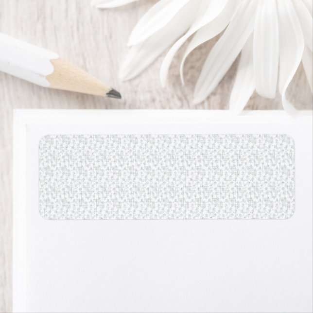 Personalized Winter Geometric Pattern Label (Insitu)
