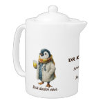 Personalized Winter Penguin “Best Doctor Ever” Teapot