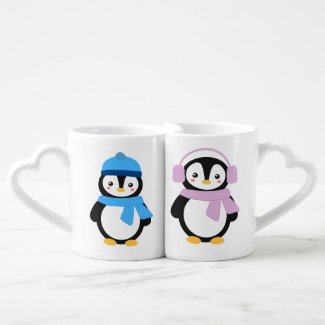Personalized Winter Penguins