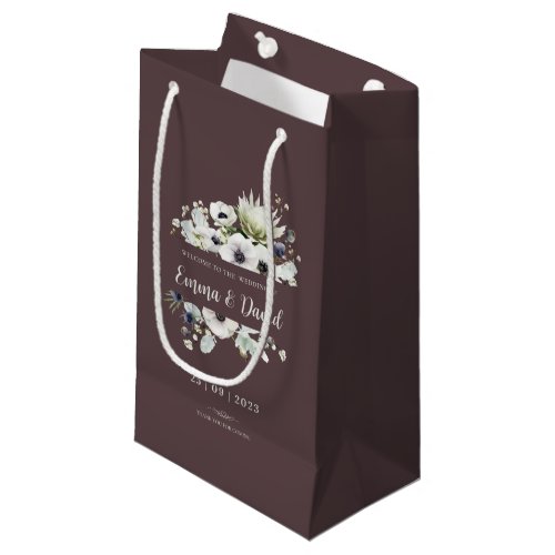 Personalized Winter Wedding Idea Thank You Small Gift Bag