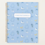 Personalized Winter Wonderland Figure Skate Blue Planner<br><div class="desc">Sugar,  and Spice,  and everything… ICE! This wintery print features classic ice skating imagery. Start off your year on the right skate with this dreamy planner!</div>