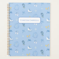 Personalized Winter Wonderland Figure Skate Blue