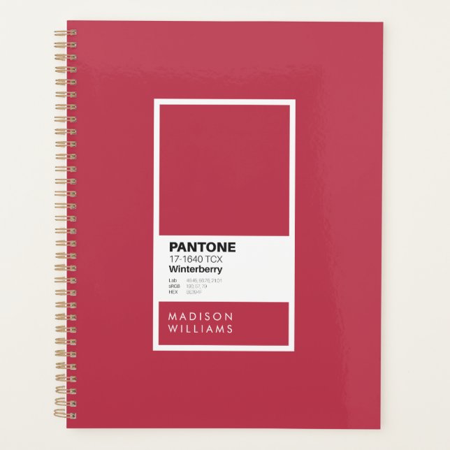 Personalized Winterberry Red Notebook | Custom  (Front)