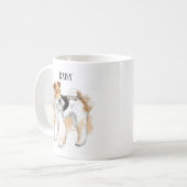 Personalized Wire Fox Terrier Photo Coffee Mug (Front Left)