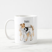 Personalized Wire Fox Terrier Photo Coffee Mug (Left)