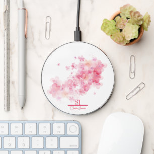 Personalized Wireless Charger   Monogram & Name