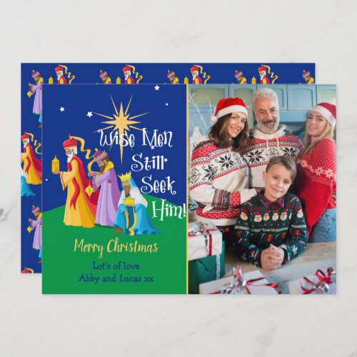 Personalized Wise Men Still Seek Him Christmas Holiday Card