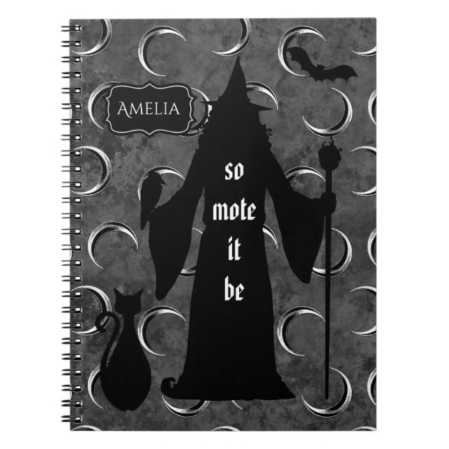 Personalized Witch Notebook Journal (Front)