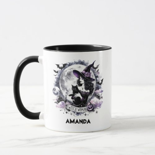 Personalized Witch Woman Mug