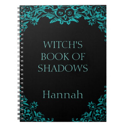 Personalized Witchs Book Of Shadows Notebook 