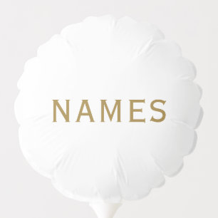 Personalized With 2 Last Name or Nickname on Them Balloon