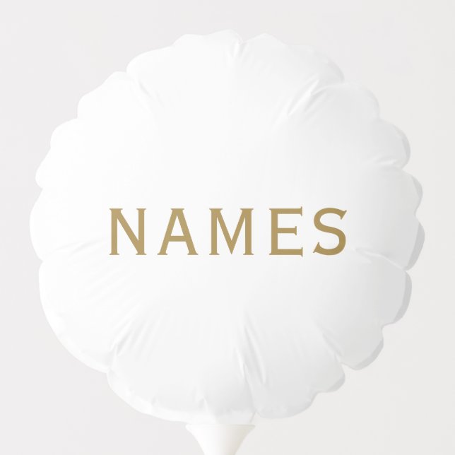 Personalized With 2 Last Name or Nickname on Them Balloon (Back)