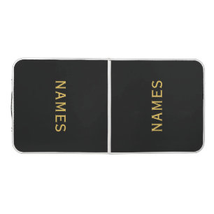 Personalized With 2 Last Name or Nickname on Them Beer Pong Table