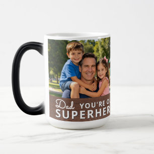Personalized with 2 Photos and Text Color Morph Mug
