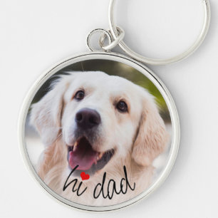 Personalized With Best Friend Dog Photo Love Heart Keychain
