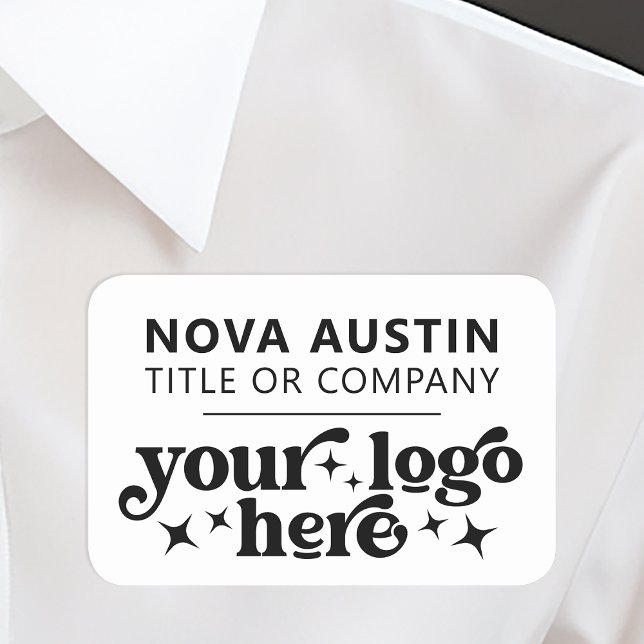 Personalized With Company Logo Employee Large Name Tag (Creator Uploaded)