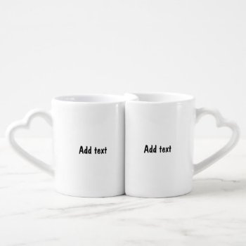 Personalized With Heartfelt Messages Coffee Mug Set by alise_art at Zazzle