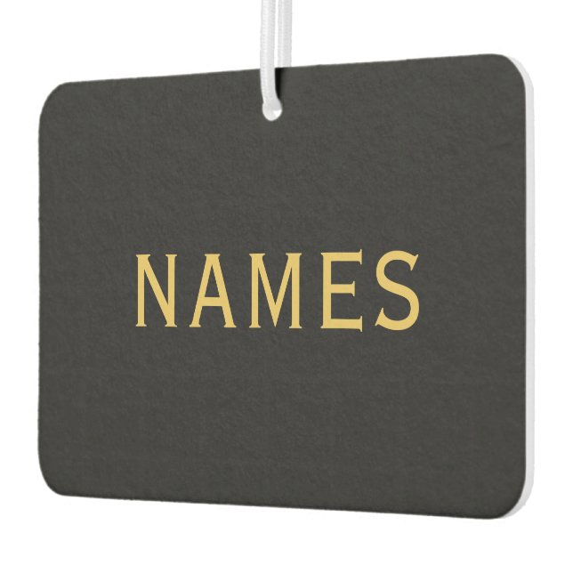 Personalized With Last Name or Nickname on Them Air Freshener (Left)