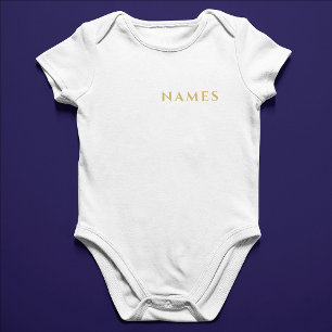 Personalized With Last Name or Nickname on Them Baby Bodysuit